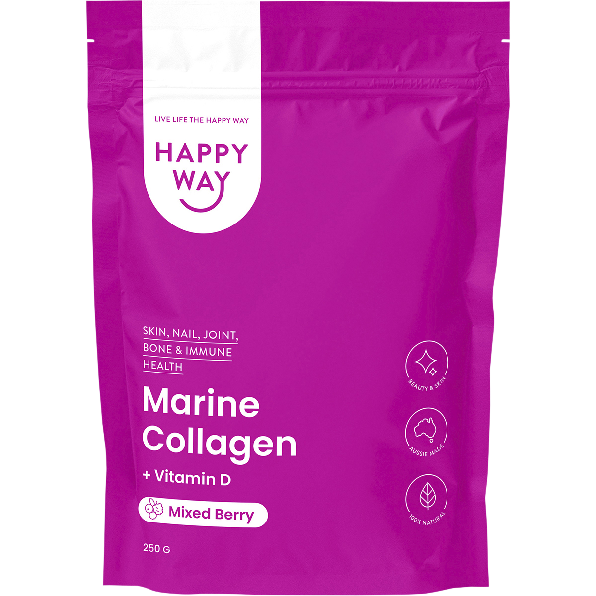 Marine Collagen + Vitamin D Mixed Berry