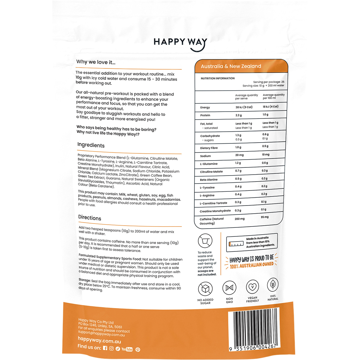 Pre-Workout Powder Mango