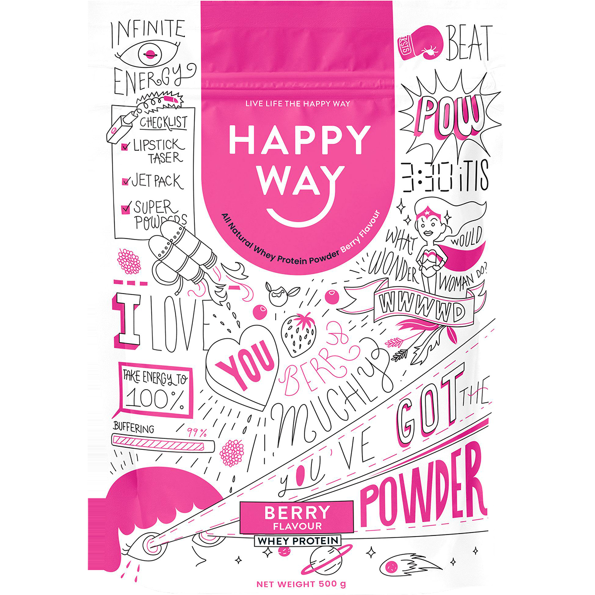 Whey Protein Powder Berry