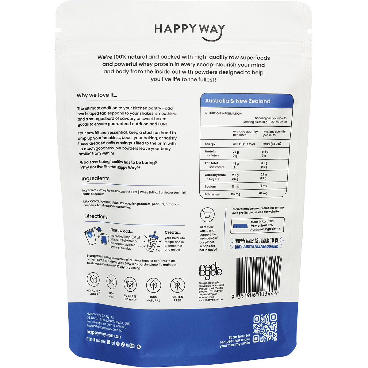 Whey Protein Powder Flavourless