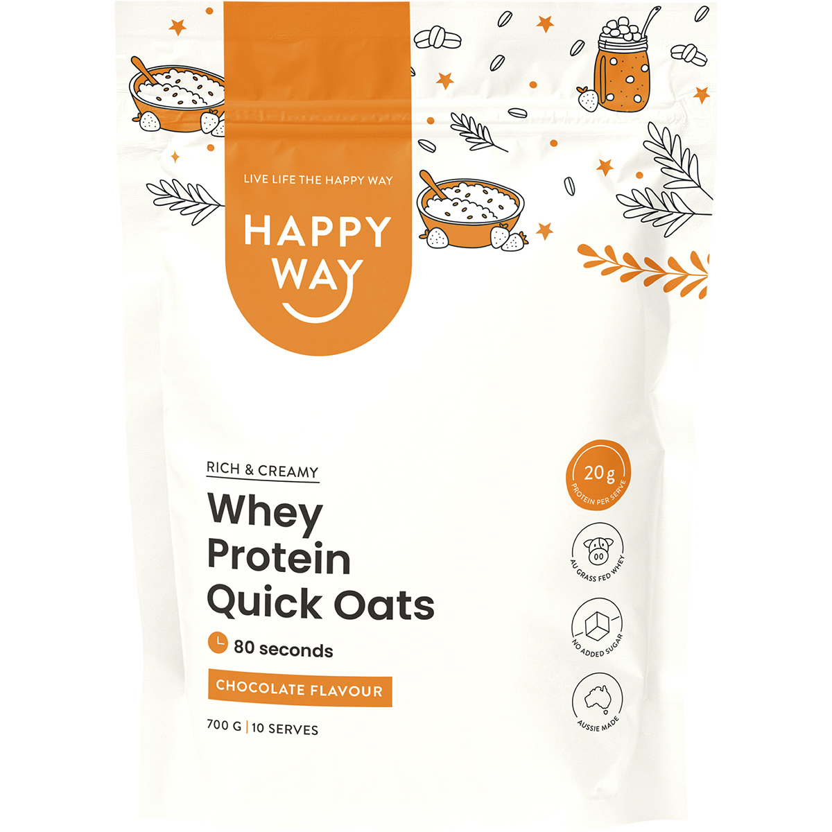 Whey Protein Quick Oats Chocolate