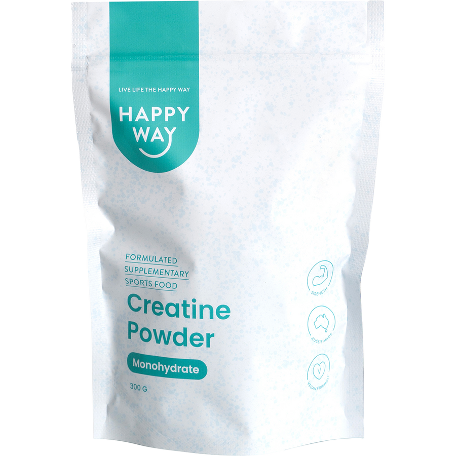 Happy Way creatine powder monohydrate for strength power and muscle performance