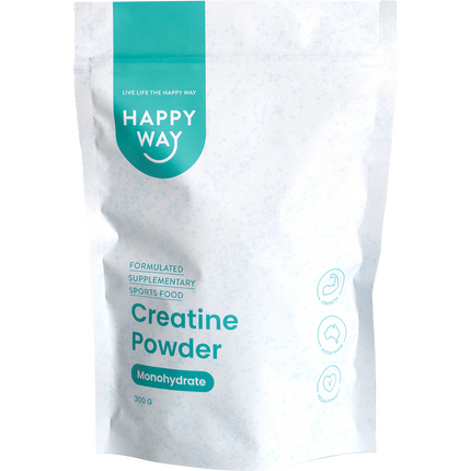 Happy Way creatine powder monohydrate for strength power and muscle performance