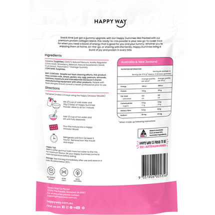 Happy Way happy gummies strawberry delicious chewable supplement for everyday support
