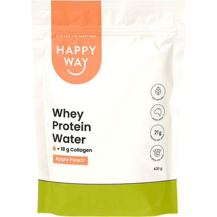Happy Way whey protein water Apple Peach whey protein hydration drink