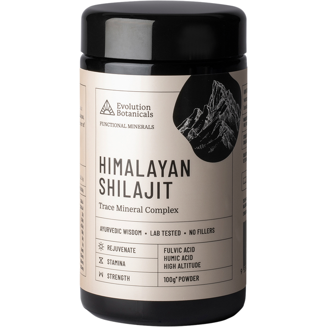 Pot of Himalayan Shilajit with trace minerals for energy boost