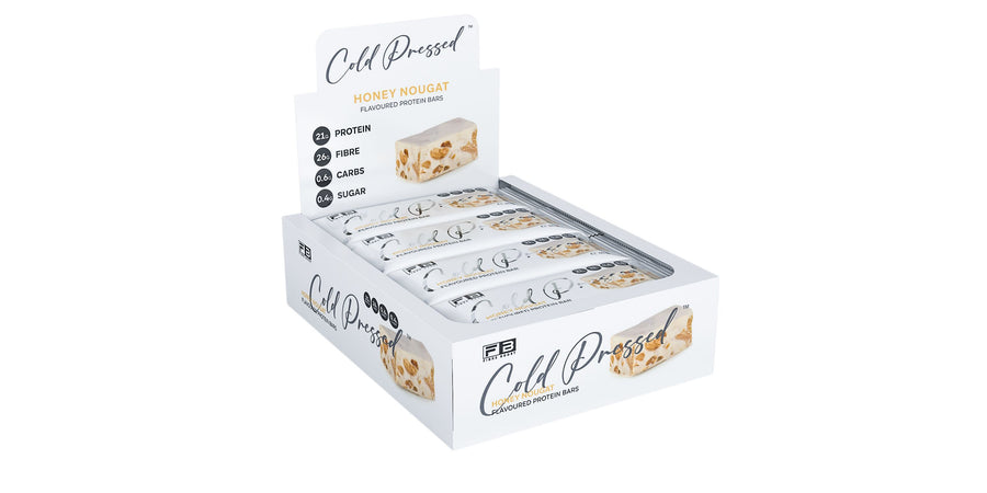 Fibre Boost Cold Pressed Honey Nougat flavoured Protein Bar