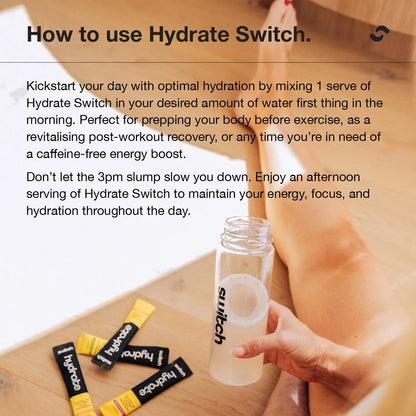 Switch Nutrition Hydrate Electrolyte Rehydration Blend