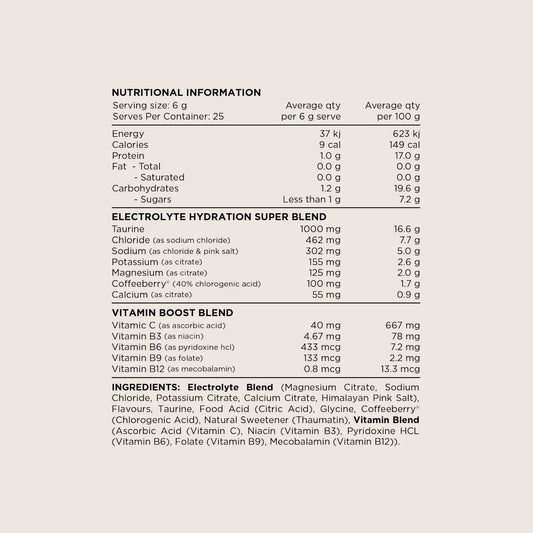 Switch Nutrition Hydrate Electrolyte Rehydration Blend