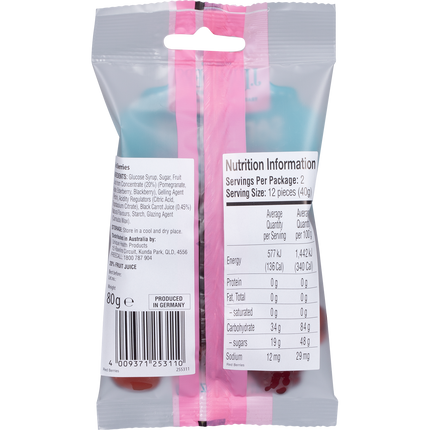 J.Luehders Soft Vegan Candy Red Berries