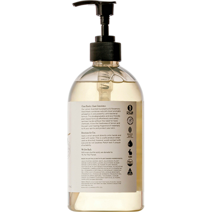 Hand Wash Lemon Scented Eucalyptus & Rosemary