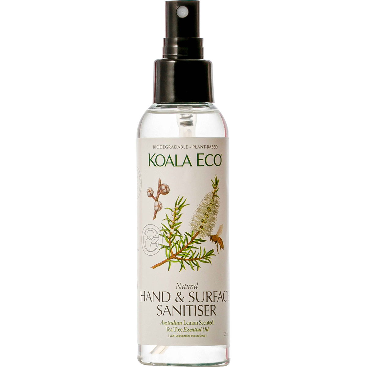 Natural Hand & Surface Sanitiser Lemon Scented TeaTree