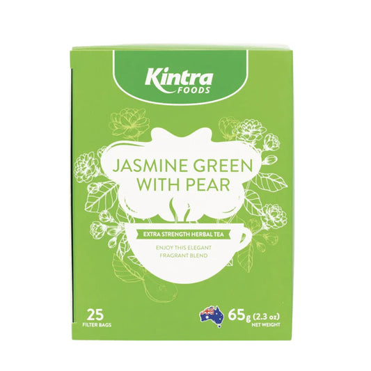 KINTRA FOODS Herbal Tea Bags Jasmine Green with Pear 25pk