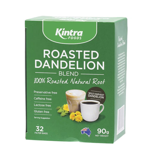 KINTRA FOODS Roasted Dandelion Blend Tea Bags 32pk