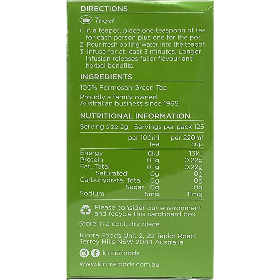 Formosan Green Tea Loose Leaf