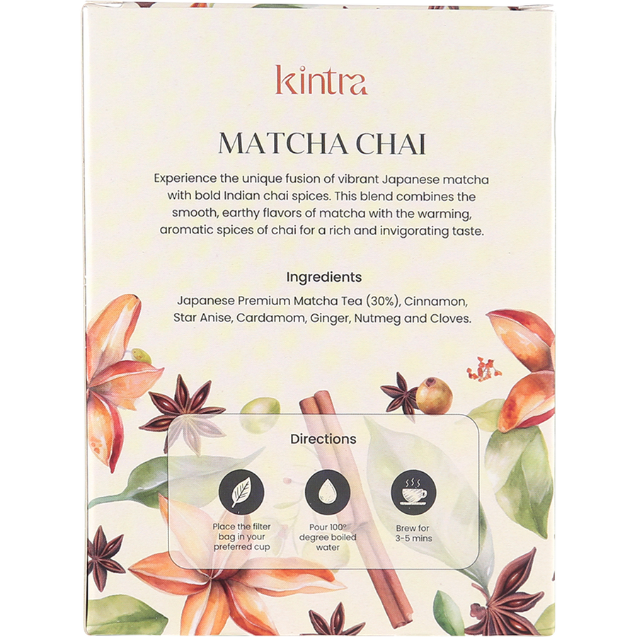 Matcha Chai Tea Blend Tea Bags
