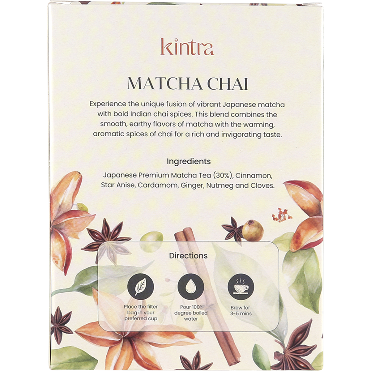 Matcha Chai Tea Blend Tea Bags