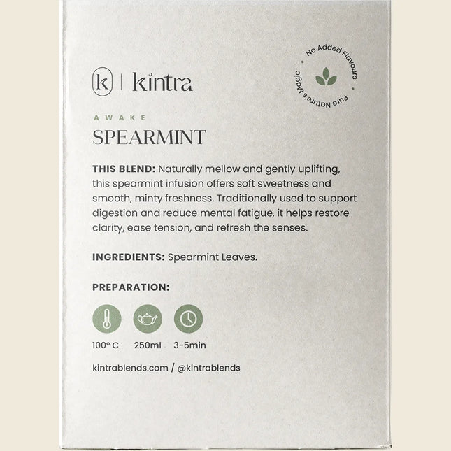 Kintra Blends Herbal Tea Bags Spearmint 25pk