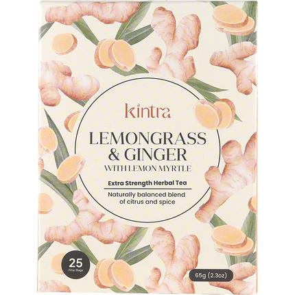 Herbal Tea Bags Lemongrass & Ginger with Lemon Myrtle