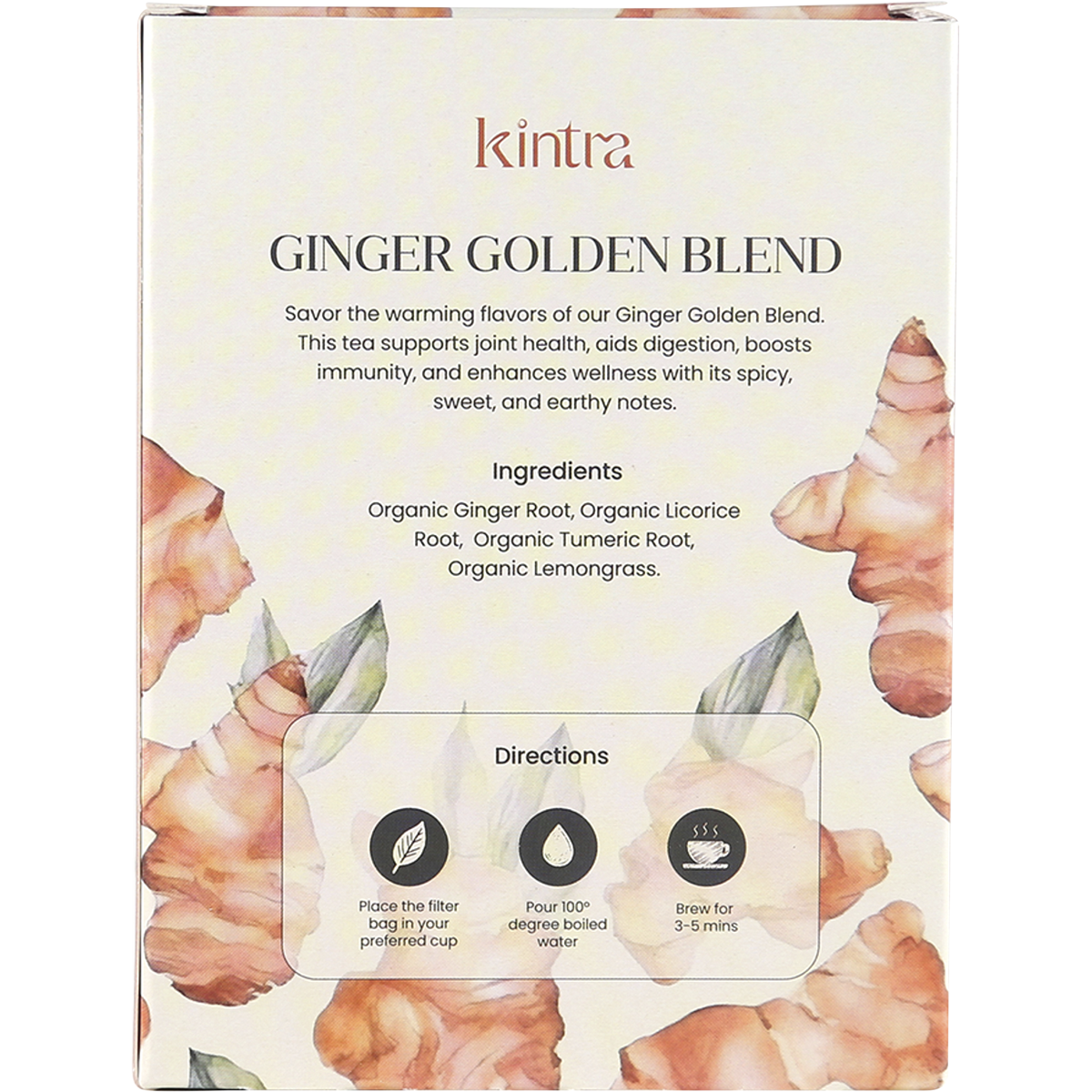 Herbal Tea Bags Ginger Golden Blend