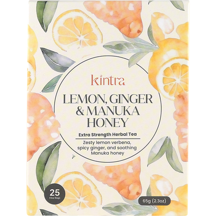 Herbal Tea Bags Lemon, Ginger & Manuka Honey