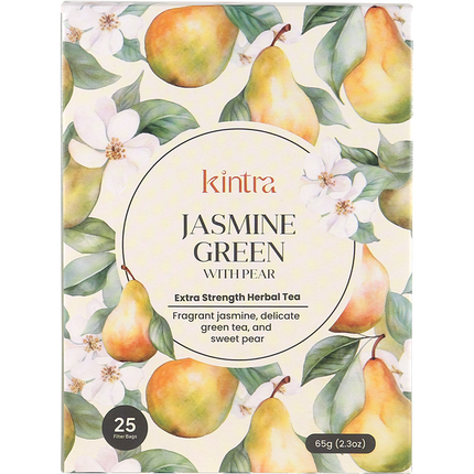 Herbal Tea Bags Jasmine Green with Pear