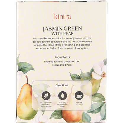 Herbal Tea Bags Jasmine Green with Pear
