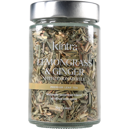 Kintra blends loose leaf tea with lemongrass and ginger