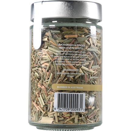 Lemongrass ginger tea with soothing lemon myrtle blend