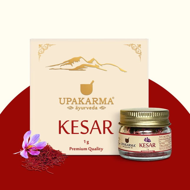 Upakarma saffron 1g pure natural Kashmiri Kesar