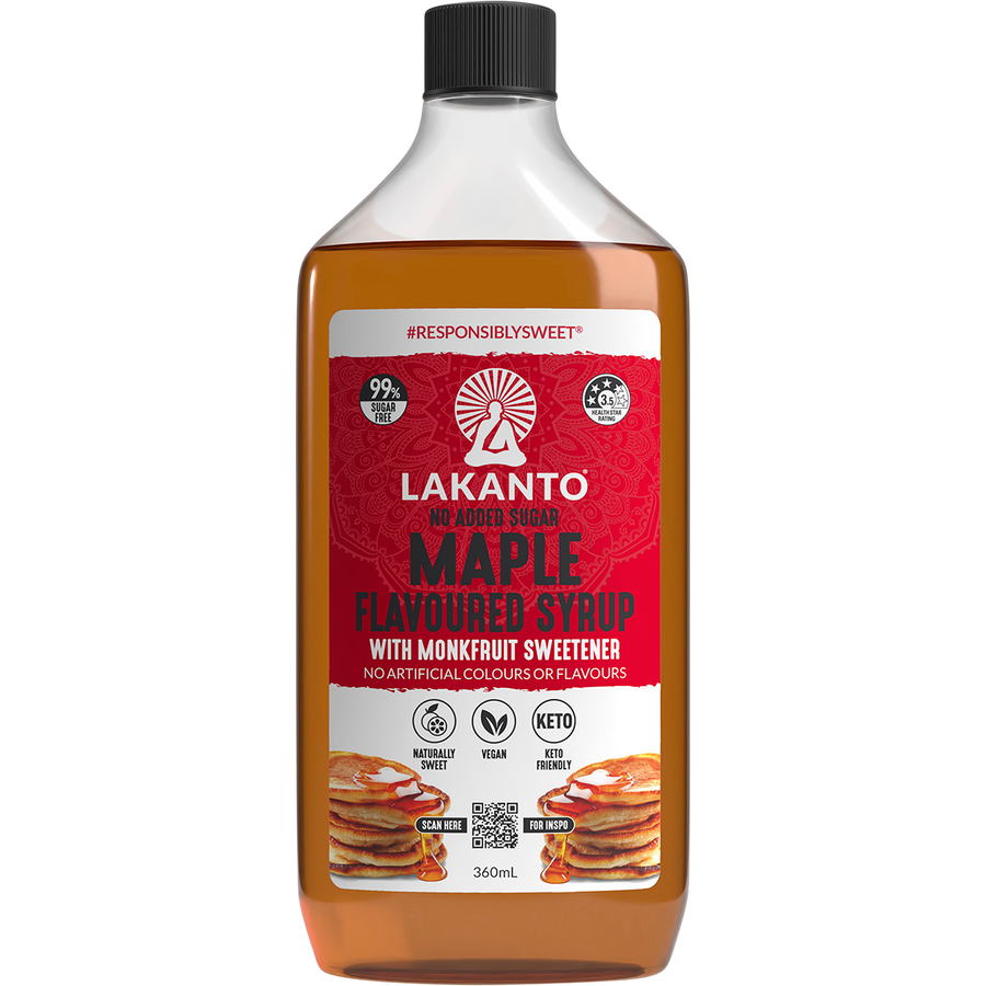 Maple Flavoured Syrup with Monkfruit Sweetener