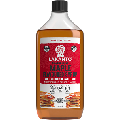 Maple Flavoured Syrup with Monkfruit Sweetener