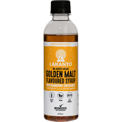 Golden Malt Flavoured Syrup with Monkfruit Sweetener