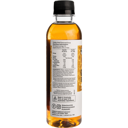 Golden Malt Flavoured Syrup with Monkfruit Sweetener