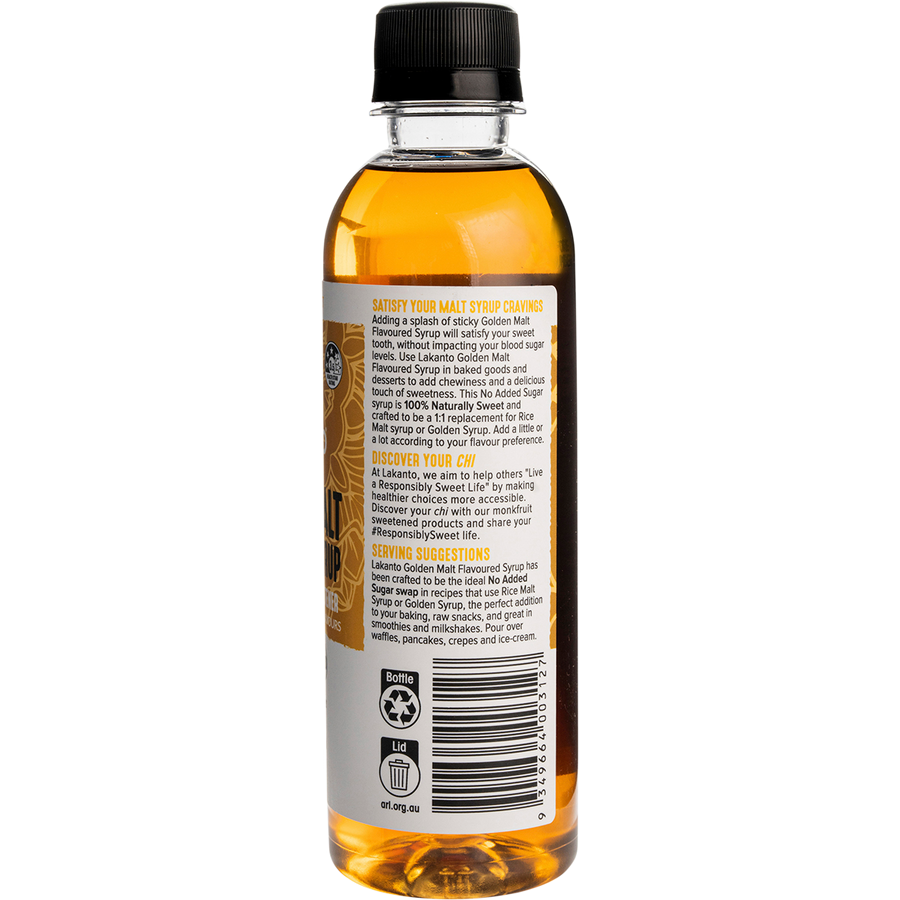 Golden Malt Flavoured Syrup with Monkfruit Sweetener