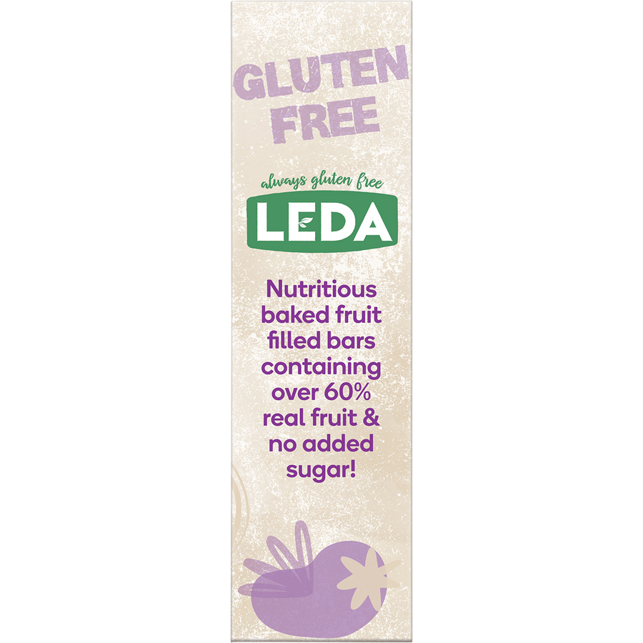 Leda Baked Fruit Filled Bars Triple Berry Multipack 5 Bars