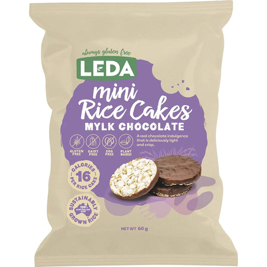 Leda Mini Rice Cakes Mylk Chocolate 6x60g