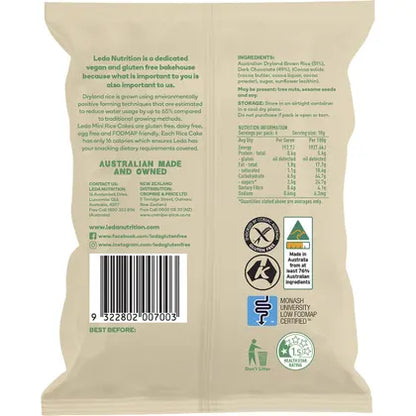 Leda Mini Rice Cakes Dark Chocolate 6x60g