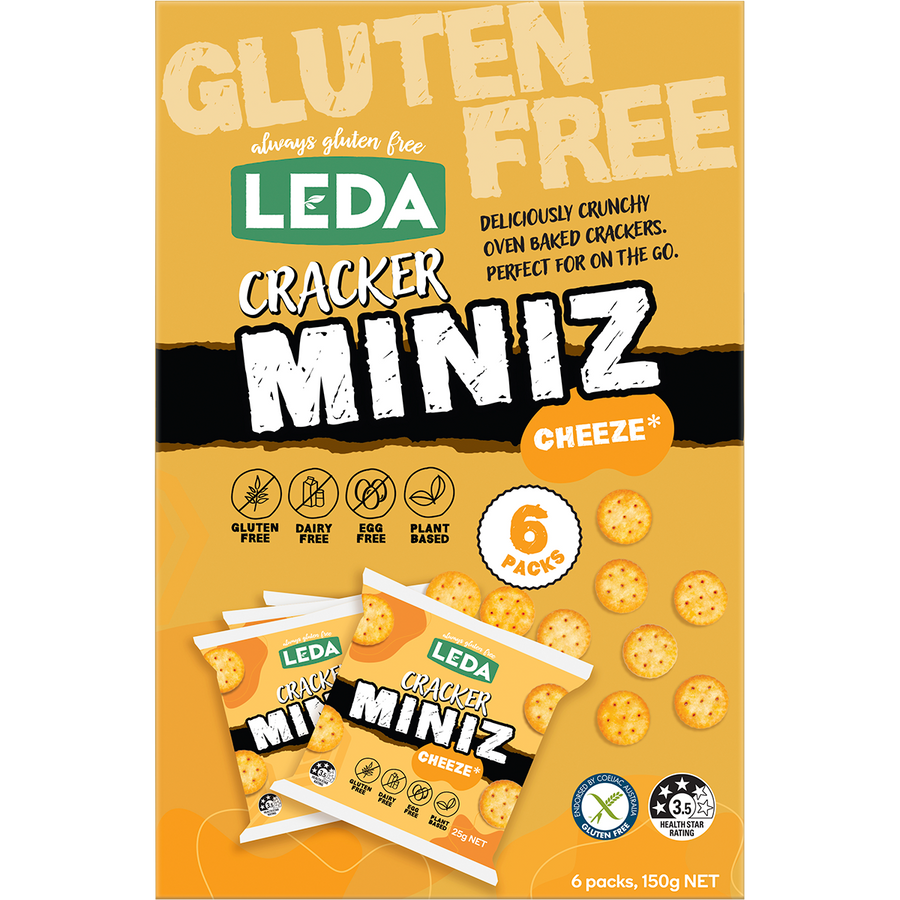 Leda Cracker Miniz Cheeze Multi 6 Pack