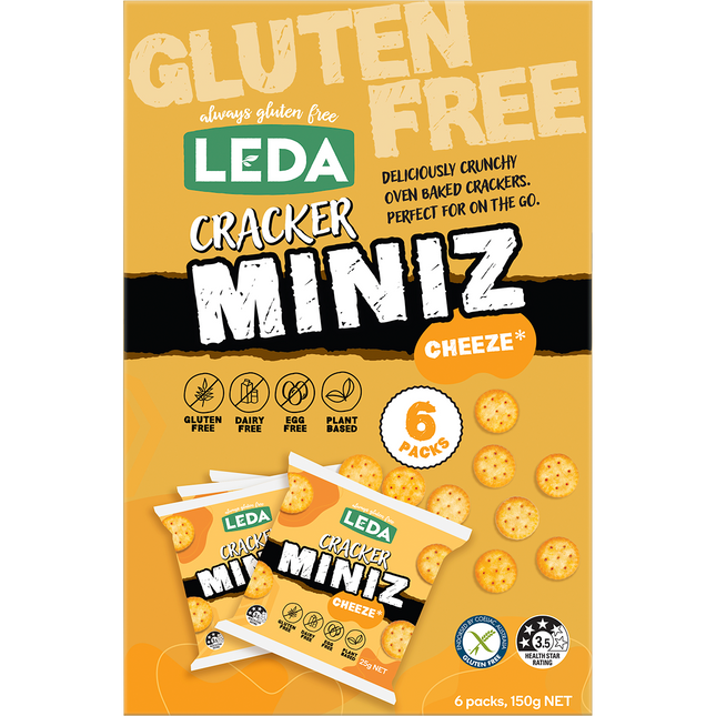 Leda Cracker Miniz Cheeze Multi 6 Pack