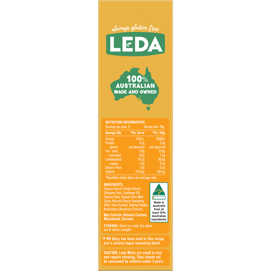 Leda Cracker Miniz Cheeze Multi 6 Pack