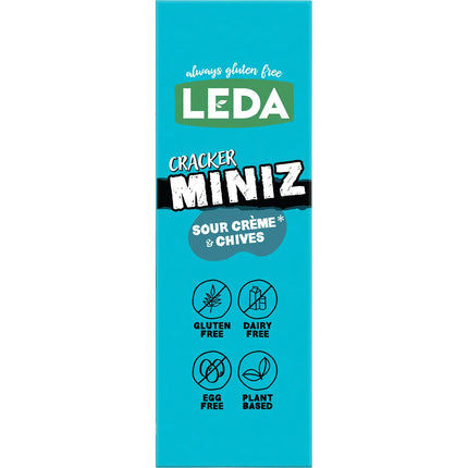 Leda Cracker Miniz Sour Crème & Chives 6x150g