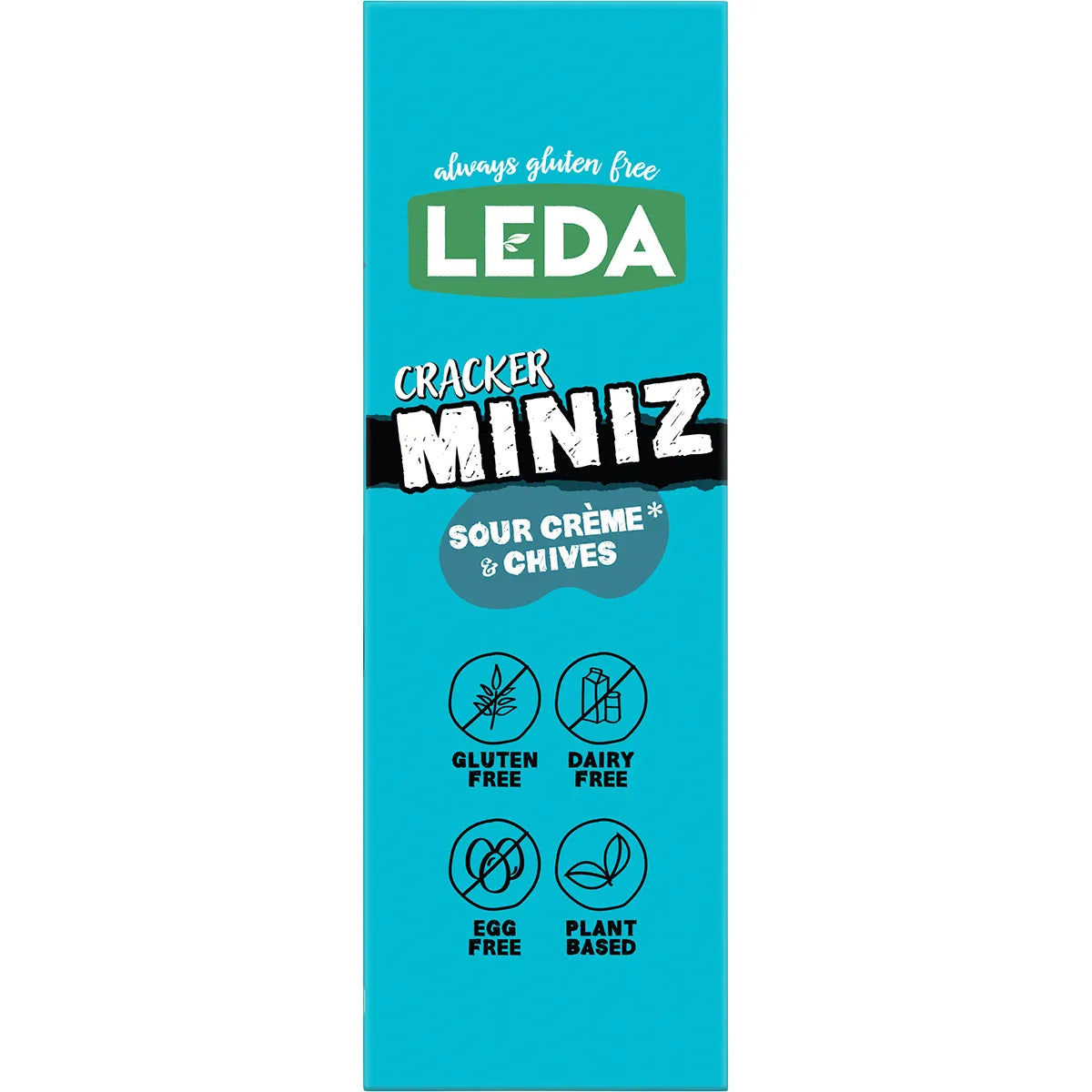 Leda Cracker Miniz Sour Crème & Chives 6x150g