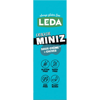 Leda Cracker Miniz Sour Crème & Chives 6x150g