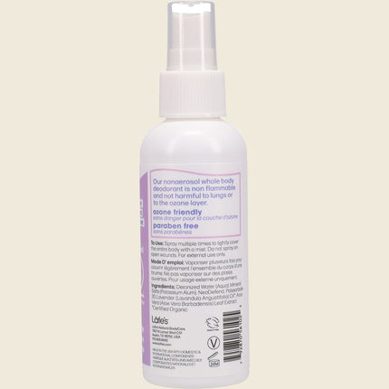 Lafe's Whole Body Deodorant Pure Lavender 118ml
