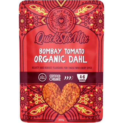 Quick Stix Mix Organic Dahl Bombay Tomato