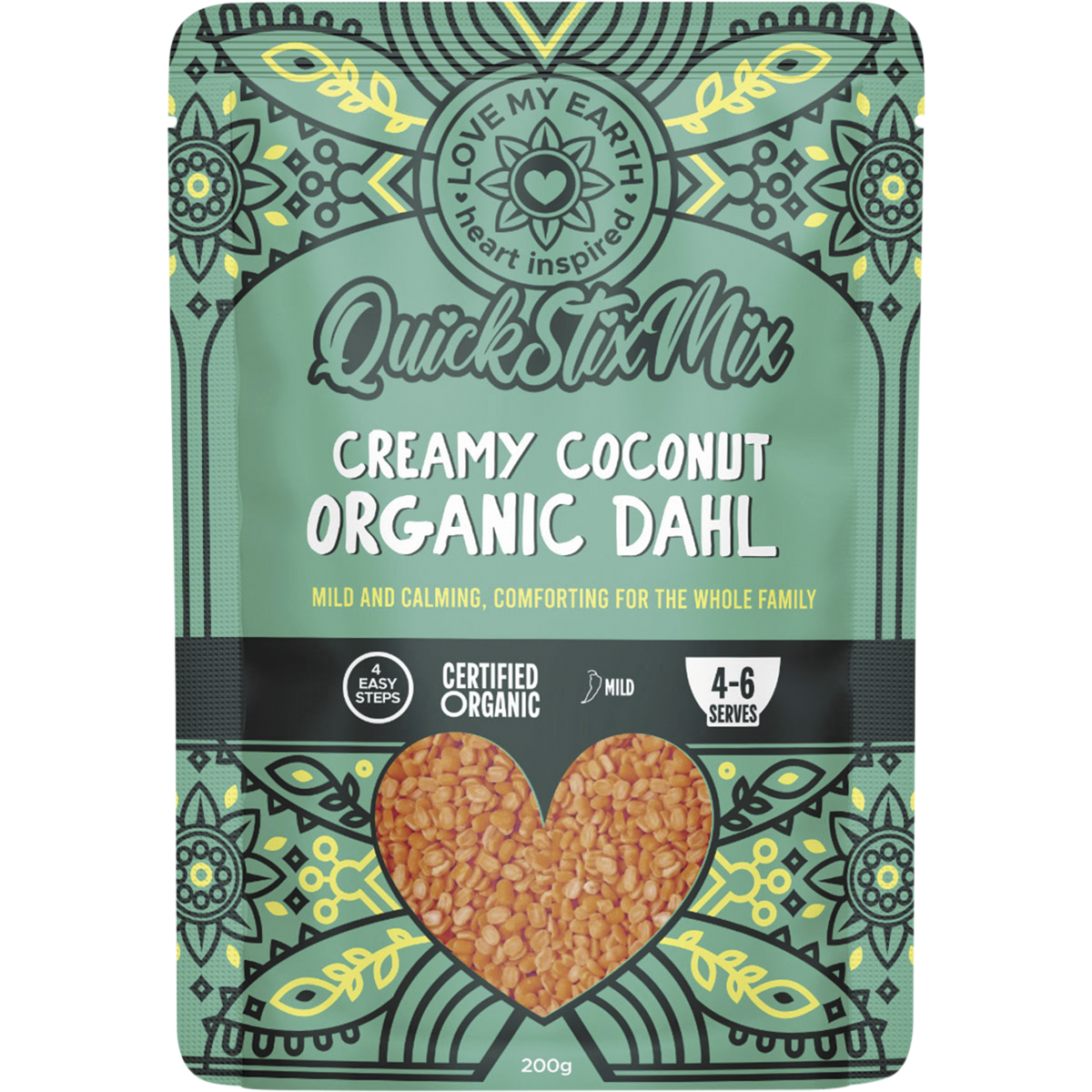 Quick Stix Mix Organic Dahl Creamy Coconut