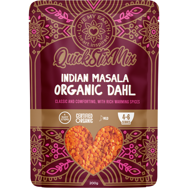Quick Stix Mix Organic Dahl Indian Masala