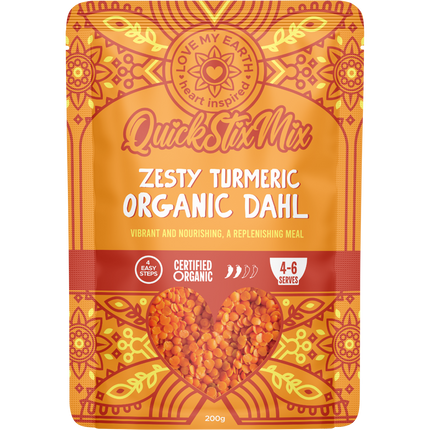 Quick Stix Mix Organic Dahl Zesty Turmeric
