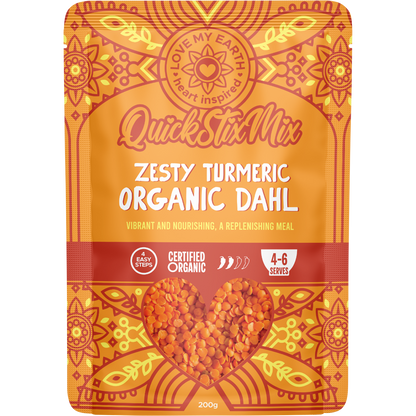 Quick Stix Mix Organic Dahl Zesty Turmeric